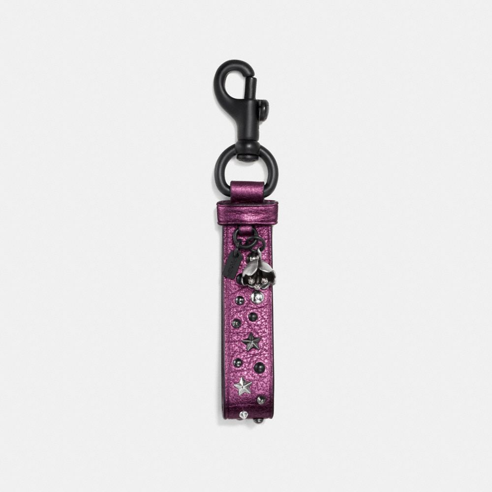 COACH® Outlet Studded Charm Loop Bag Charm