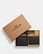 Boxed Compact Id Wallet With Trigger Snap Key Fob