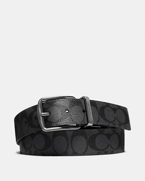 Wide Harness Cut To Size Reversible Belt In Signature Canvas