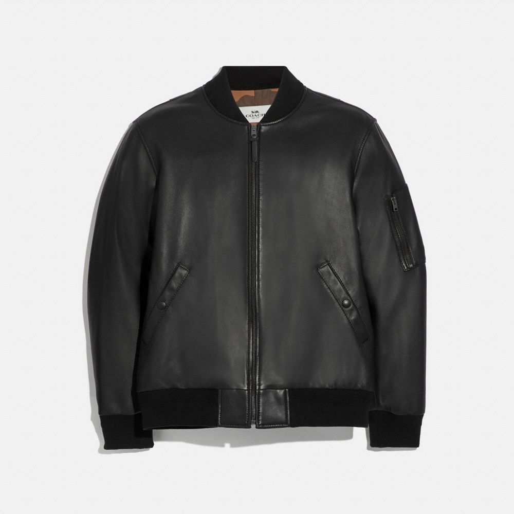 COACH® Outlet Leather Ma 1 Jacket