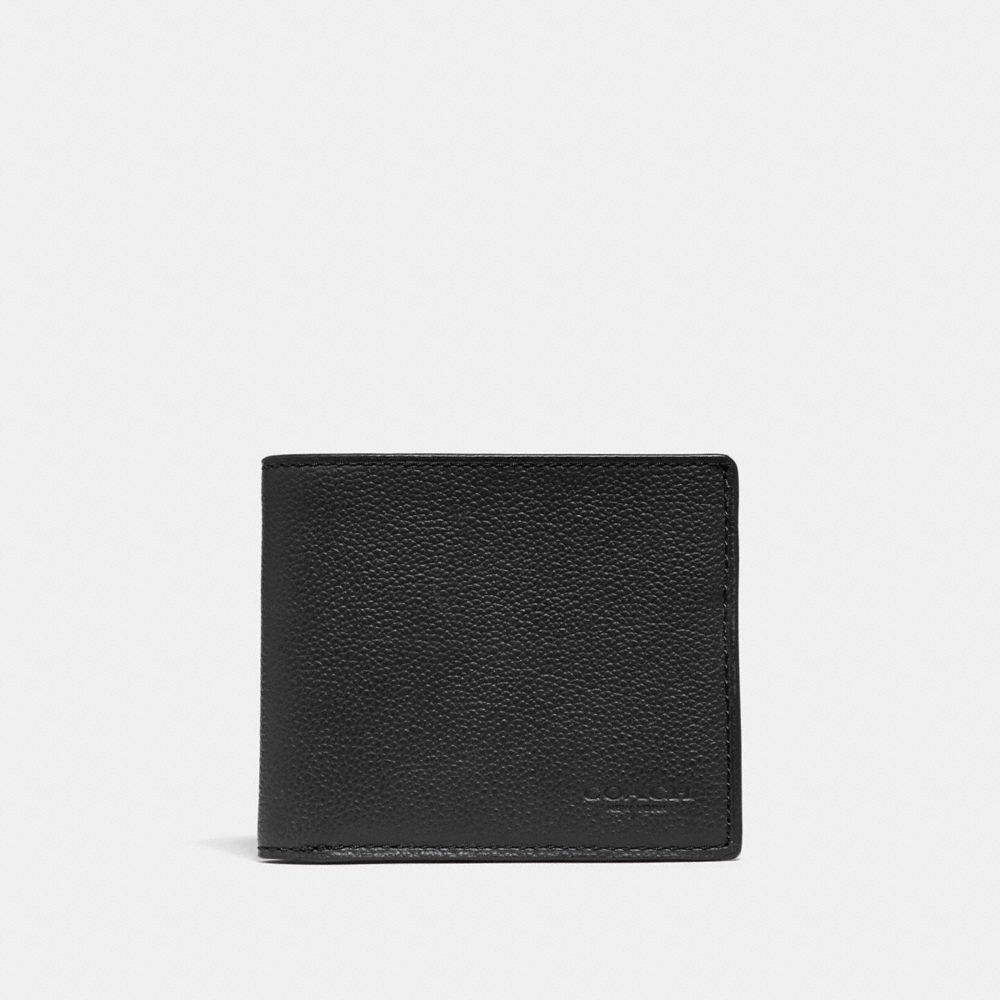 Introducir 80+ imagen coach men's black wallet - Abzlocal.mx