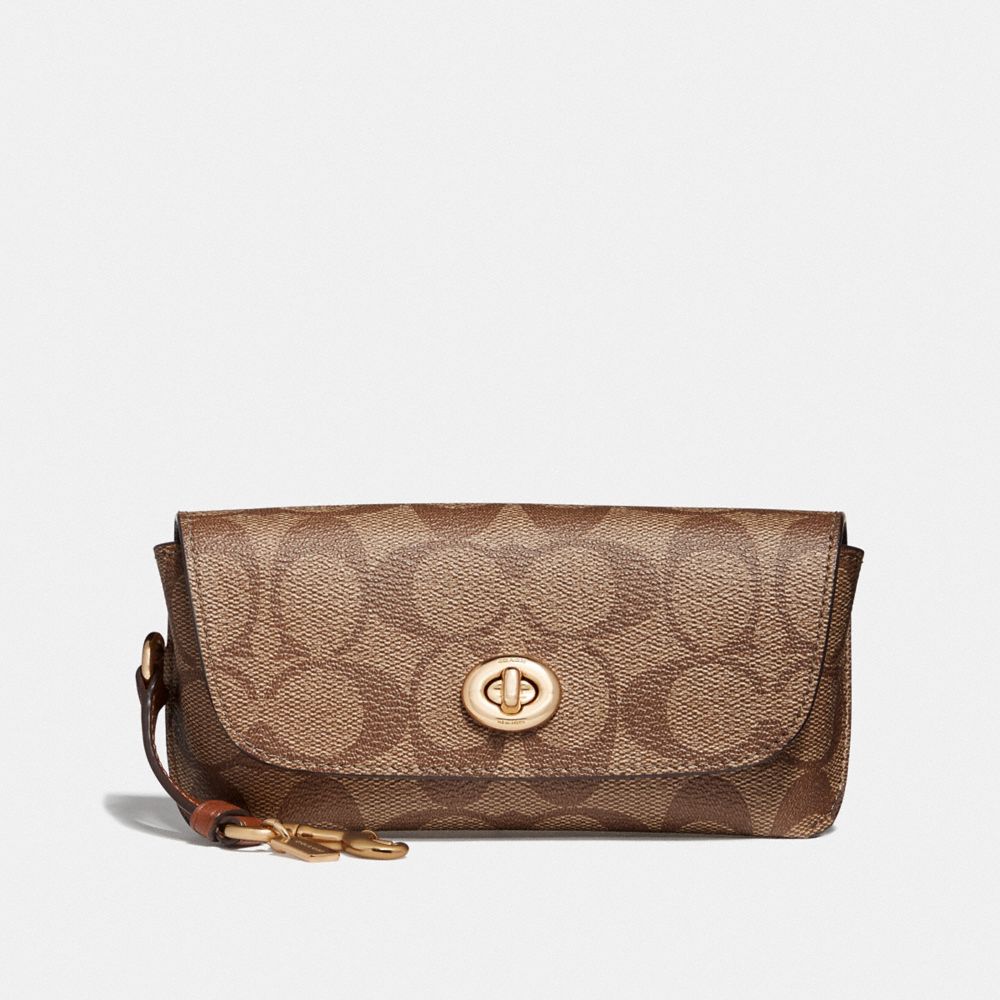 COACH® Outlet | Sunglass Case In Signature Canvas