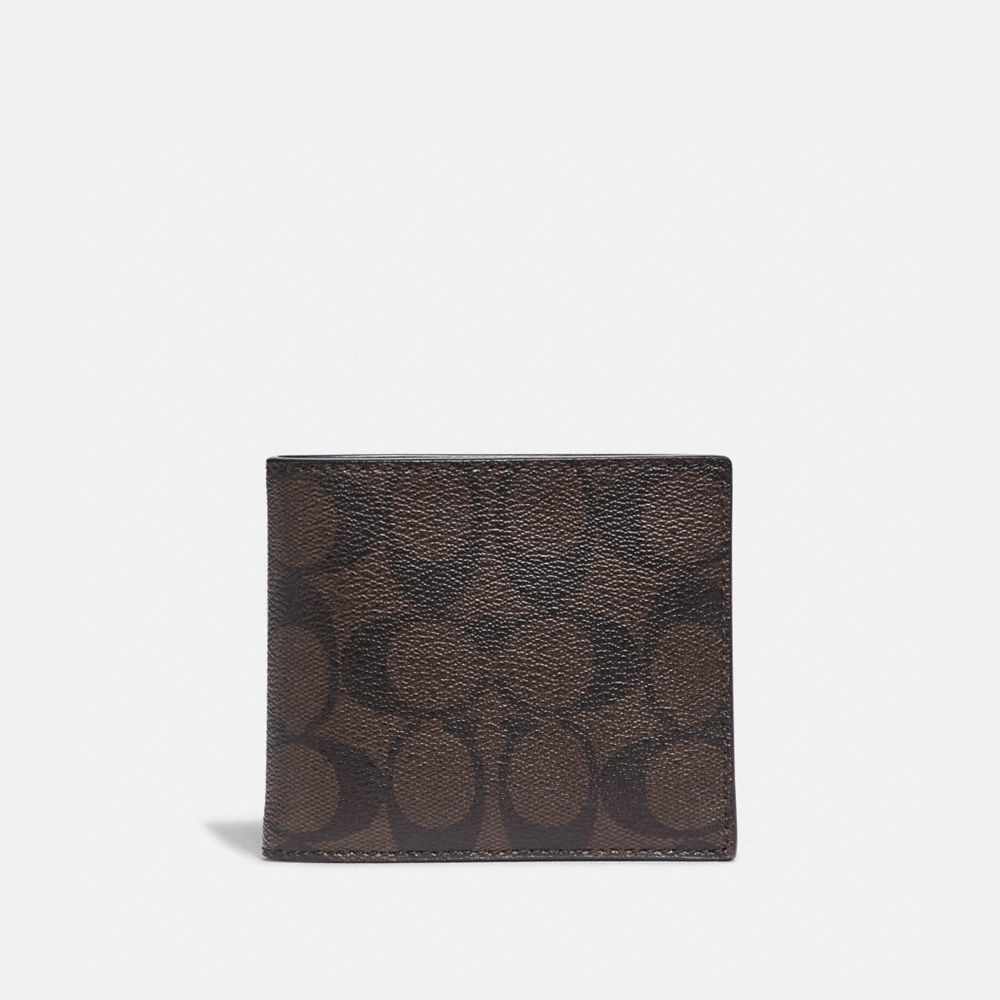 COACH® Outlet Compact Id Wallet In Signature Canvas