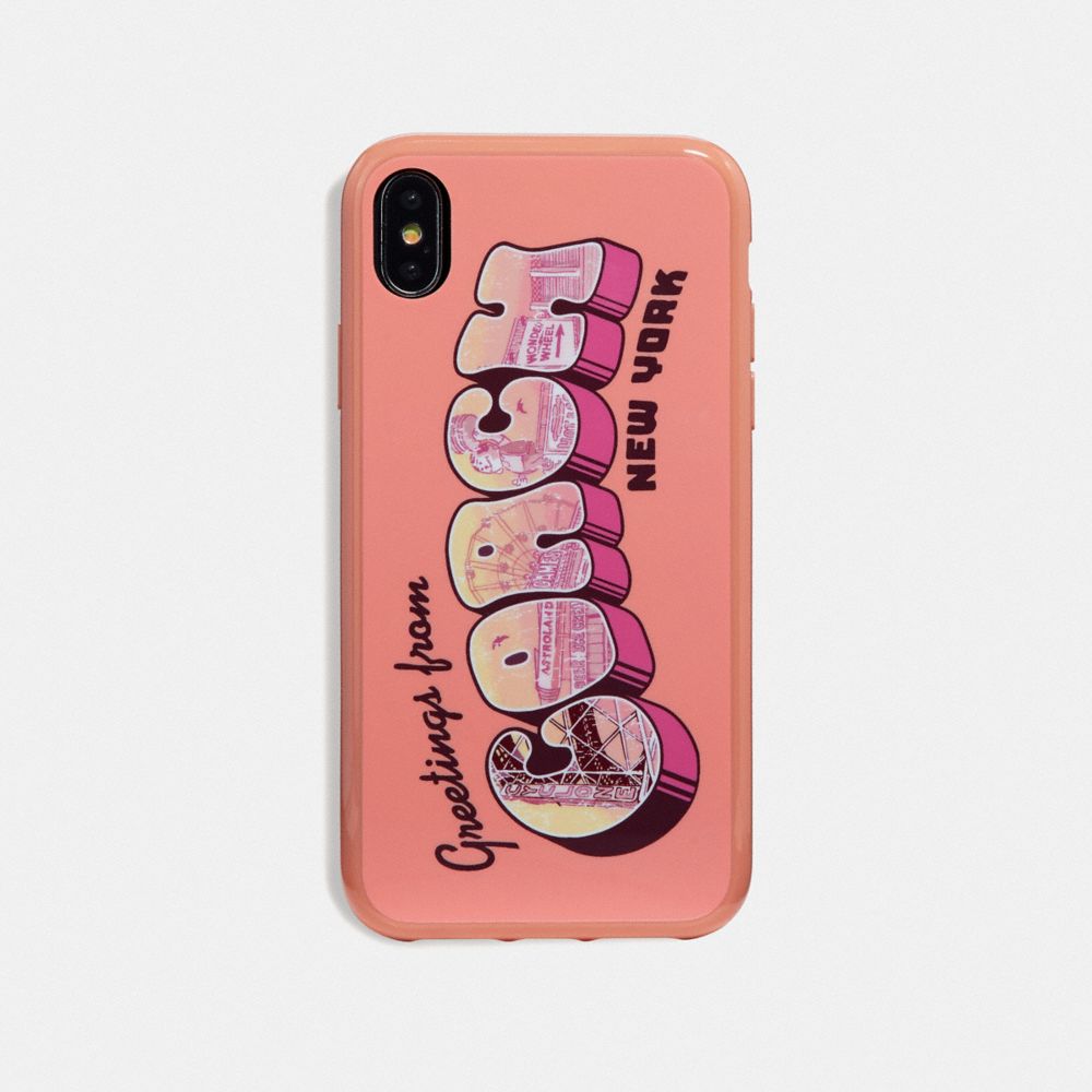 COACH® Outlet Iphone Xr Case With Greetings From Coach