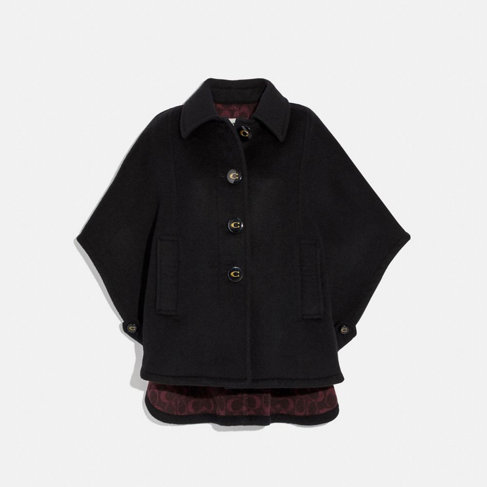 coach cape coat