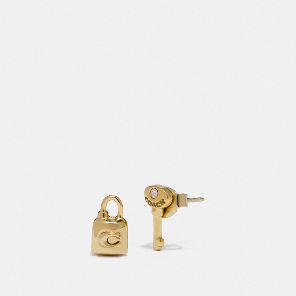 COACH® Outlet Lock And Key Stud Earrings
