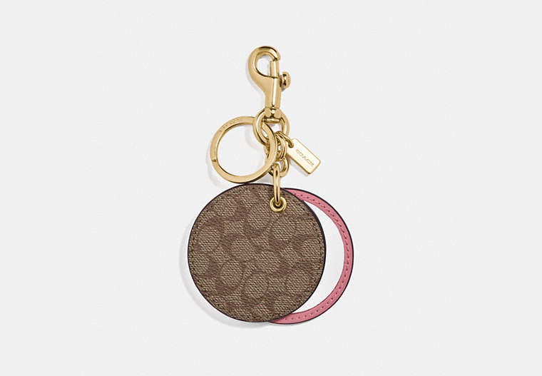 Mirror Bag Charm In Signature Canvas image number 0