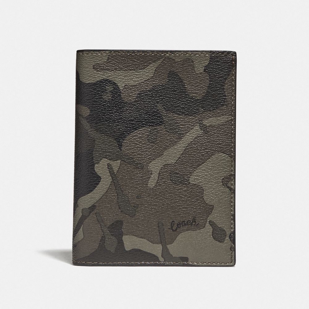 COACH® Outlet Passport Case With Camo Print
