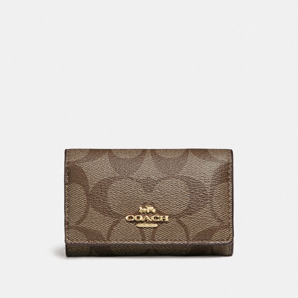 COACH® Outlet Five Ring Key Case In Signature Canvas