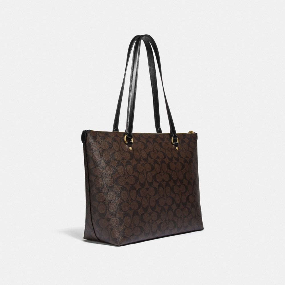 COACH® Outlet Gallery Tote In Signature Canvas | vlr.eng.br