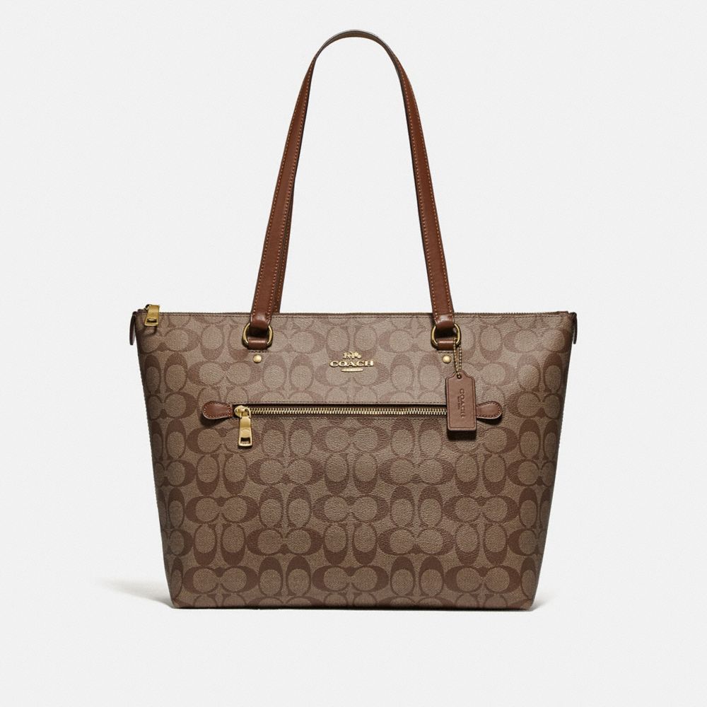 COACH® Outlet | Gallery Tote In Signature Canvas