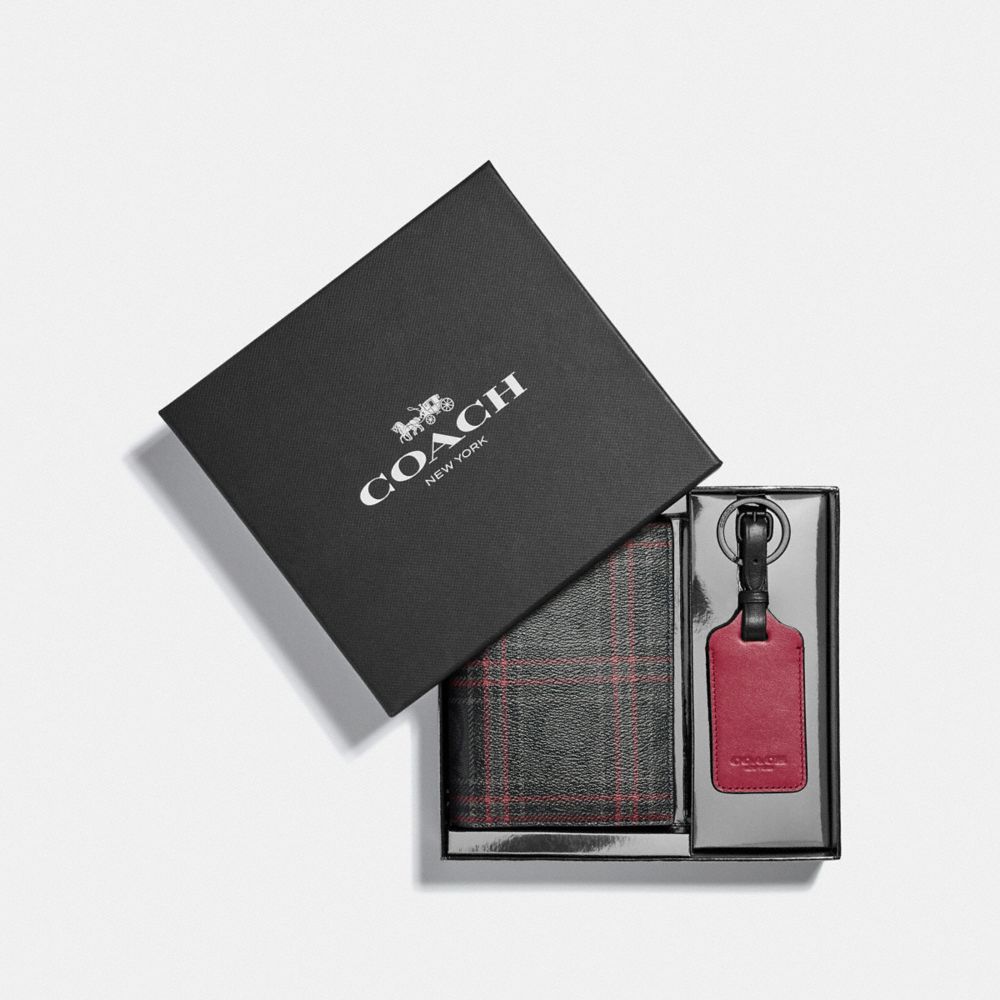 COACH® Outlet Boxed Passport Case And Luggage Tag Gift Set In