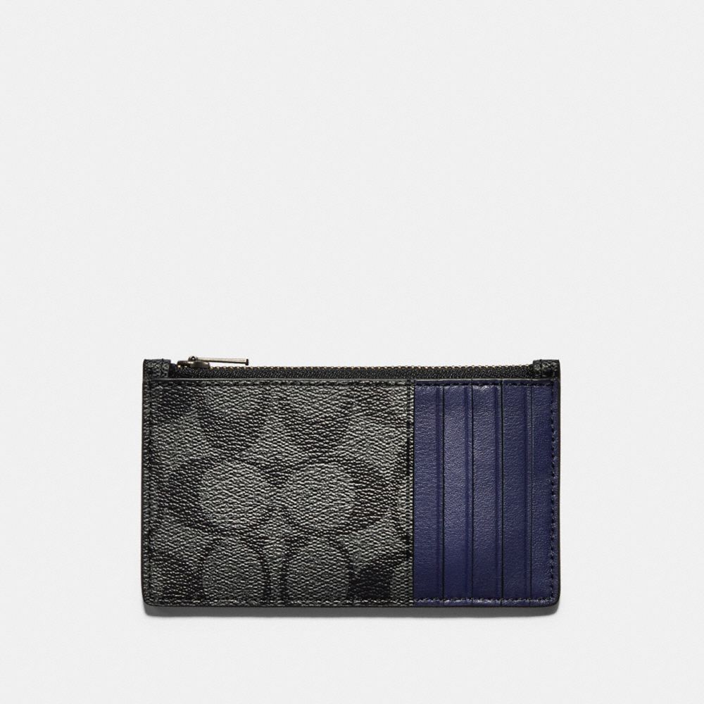 COACH® Outlet | Zip Card Case In Colorblock Signature Canvas