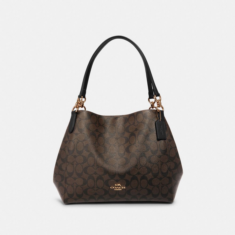 coach signature hallie shoulder bag