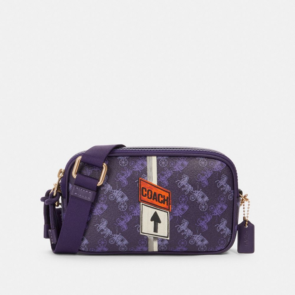 COACH® Outlet Crossbody Pouch With Horse And Carriage Print