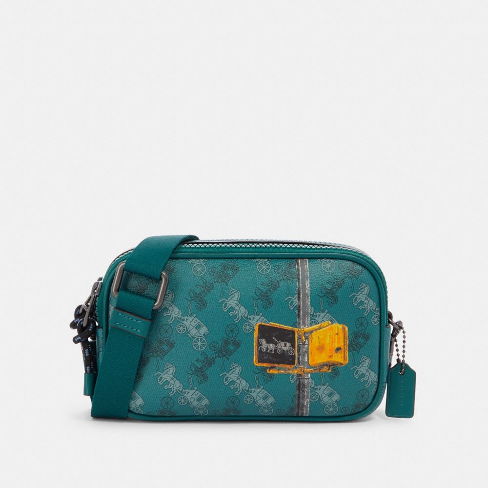 COACH® Outlet Crossbody Pouch With Horse And Carriage Print