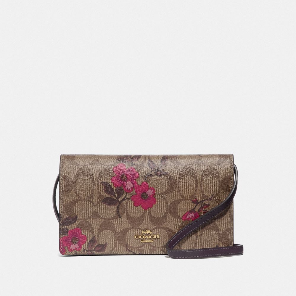 COACH® Outlet Hayden Foldover Crossbody Clutch In Signature Canvas