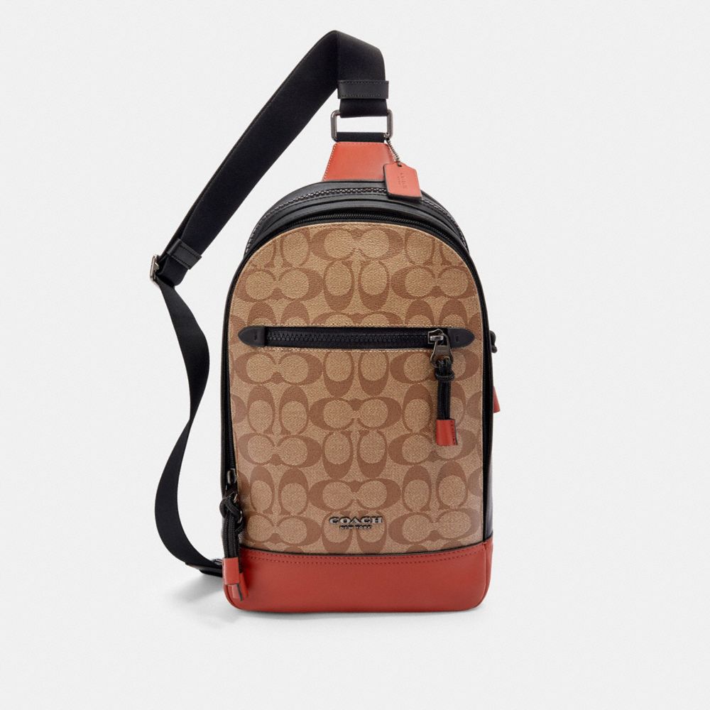 COACH® Outlet | Graham Pack In Colorblock Signature Canvas