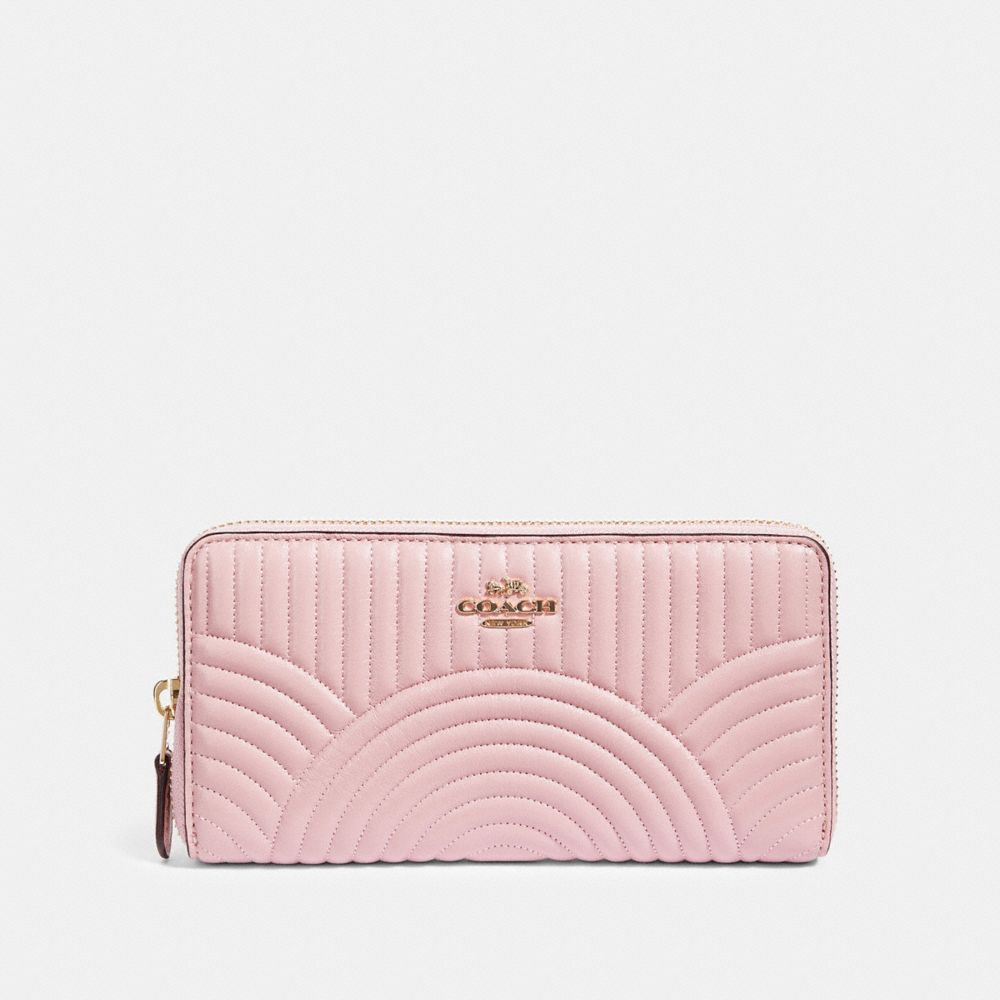 COACH® Outlet Accordion Zip Wallet With Art Deco Quilting