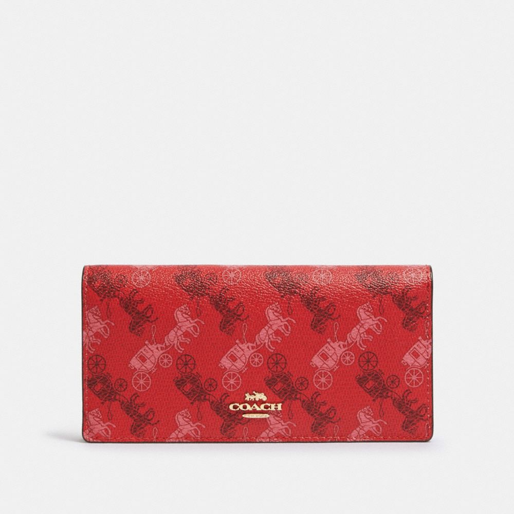 COACH® Outlet Bifold Wallet With Horse And Carriage Print