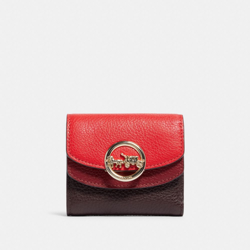 COACH® Outlet Jade Small Double Flap Wallet In Colorblock