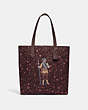 Star Wars X Coach Tote With Starry Print And Princess Leia As Boushh
