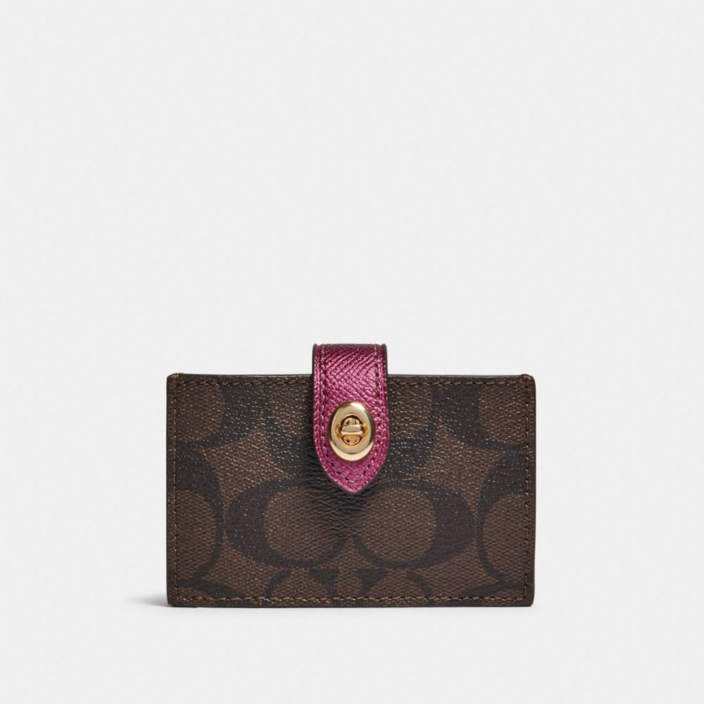 COACH® Outlet Accordion Card Case In Signature Canvas