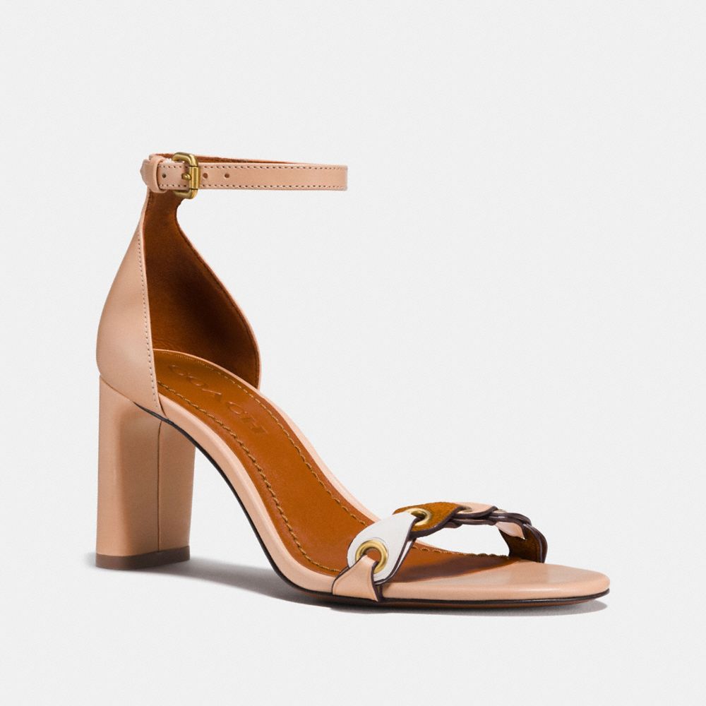 COACH® Heel Sandal With Coach Link
