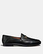 COACH®,HALEY LOAFER,Leather,Black,Angle View