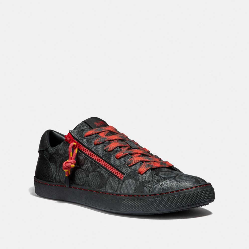 coach c126 low top sneaker black