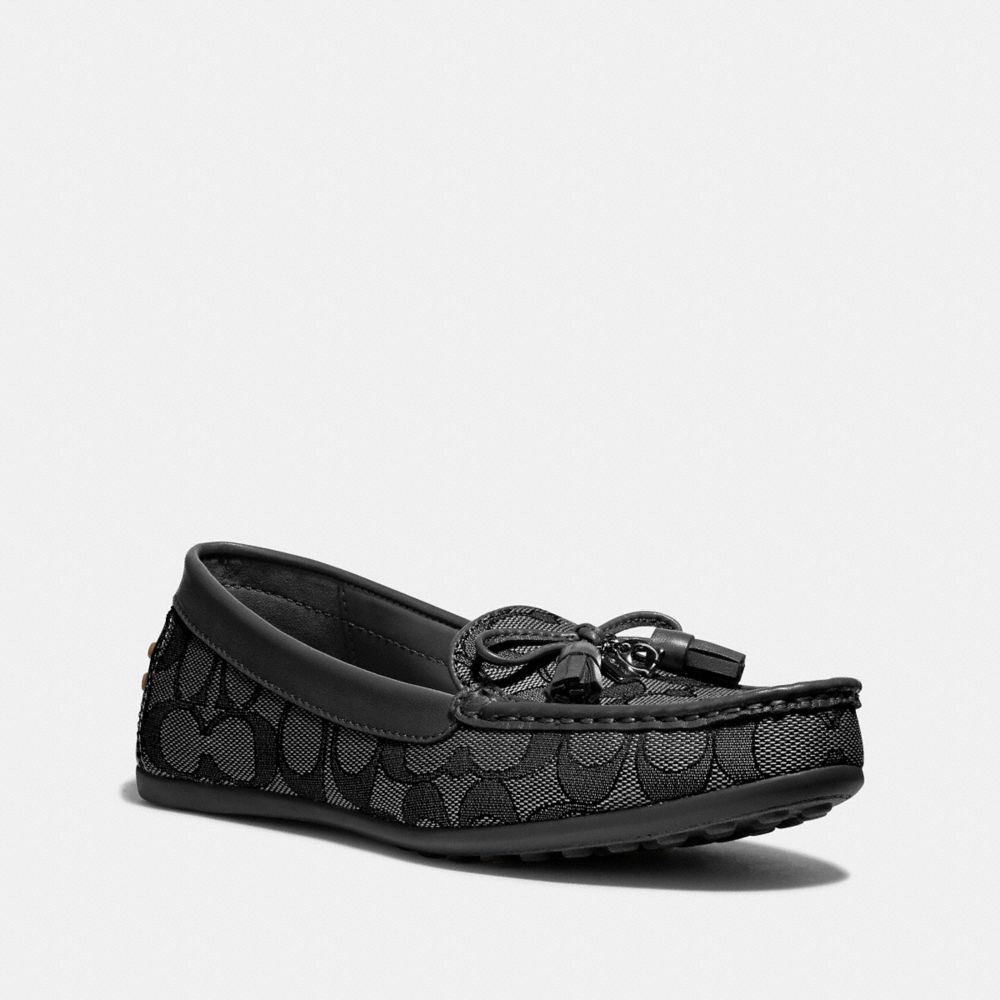 pavers leather loafers