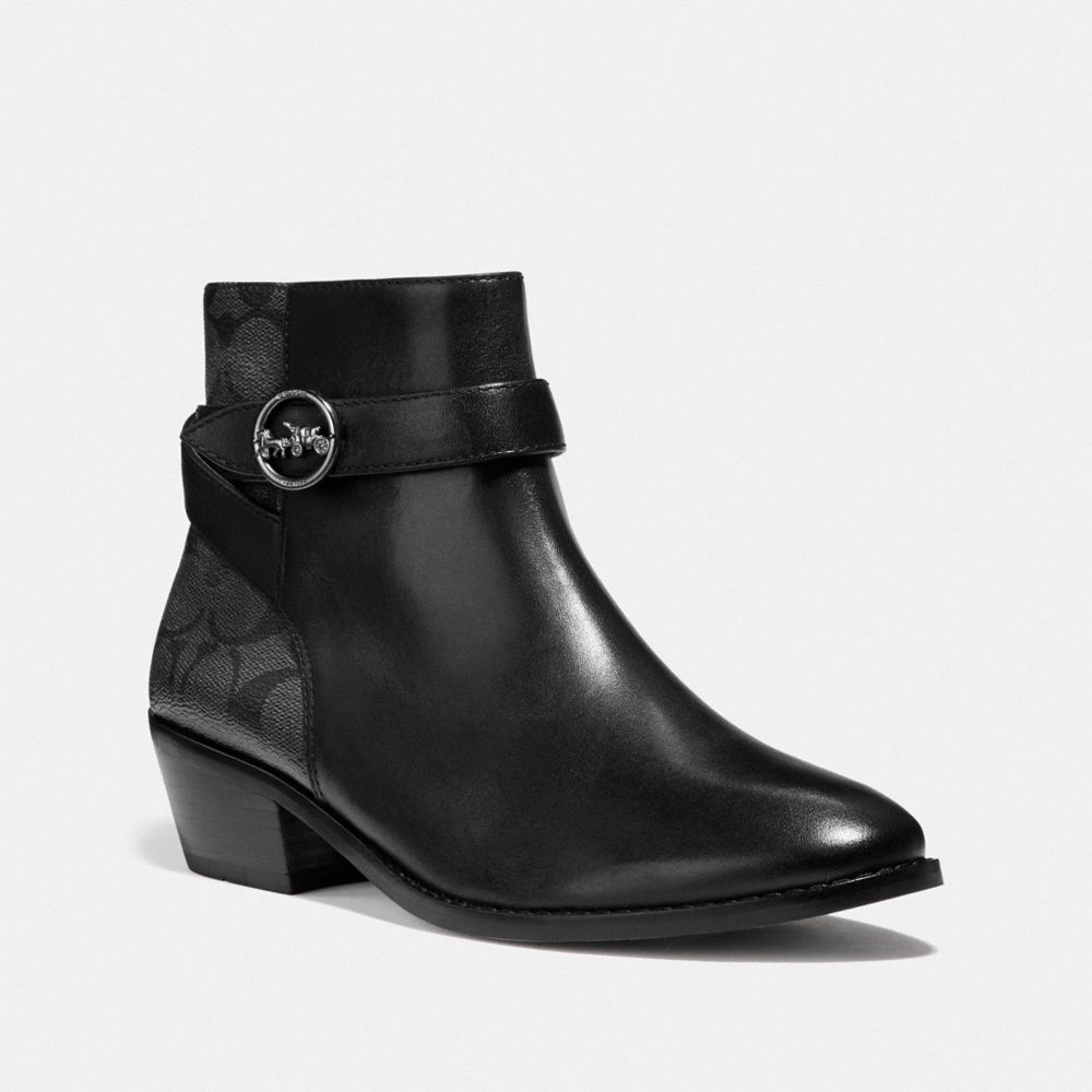 coach debi leather bootie