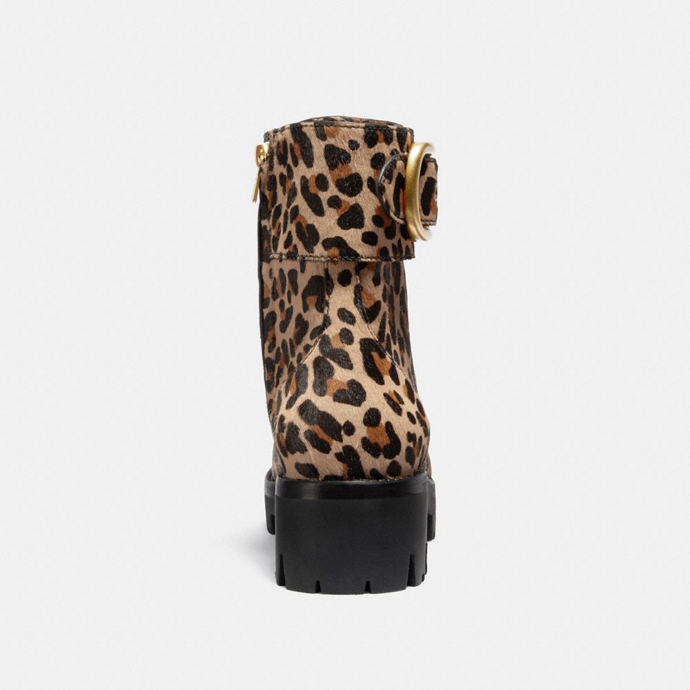 coach leopard print boots