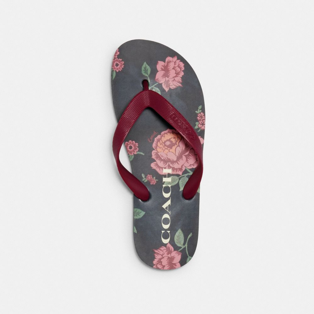 COACH® Outlet | Zak Flip Flop With Floral Print