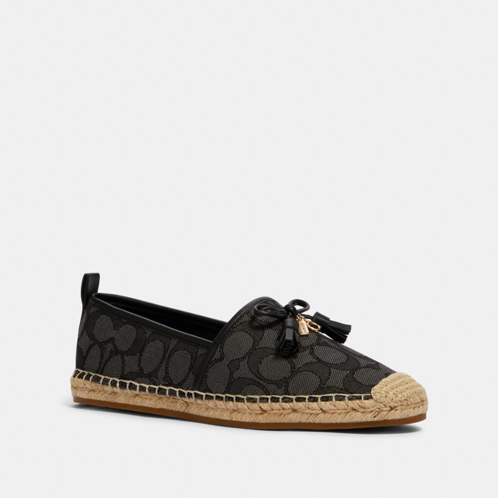 Introducir 90+ imagen coach black espadrilles