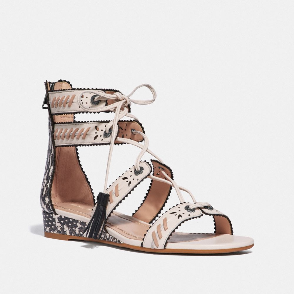 COACH® Via Demi Wedge Sandal