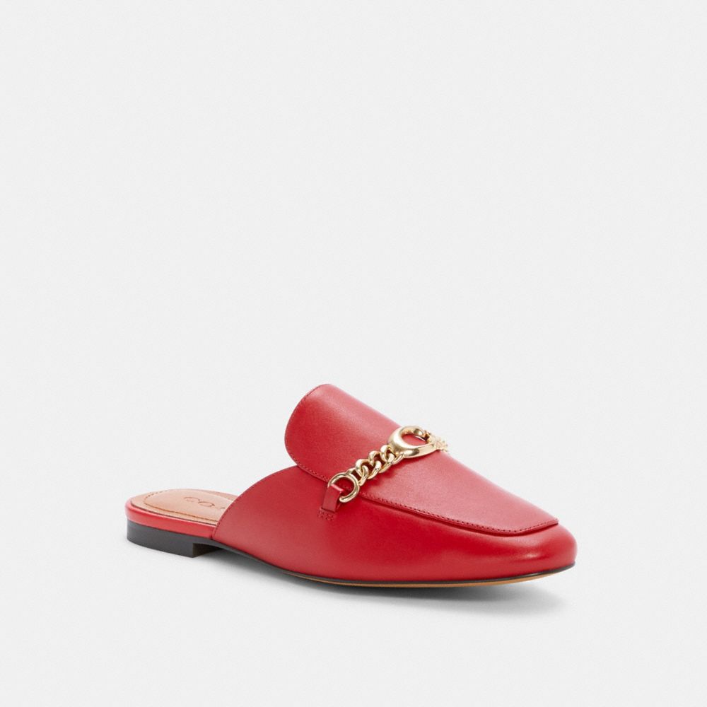 coach sofi leather slide