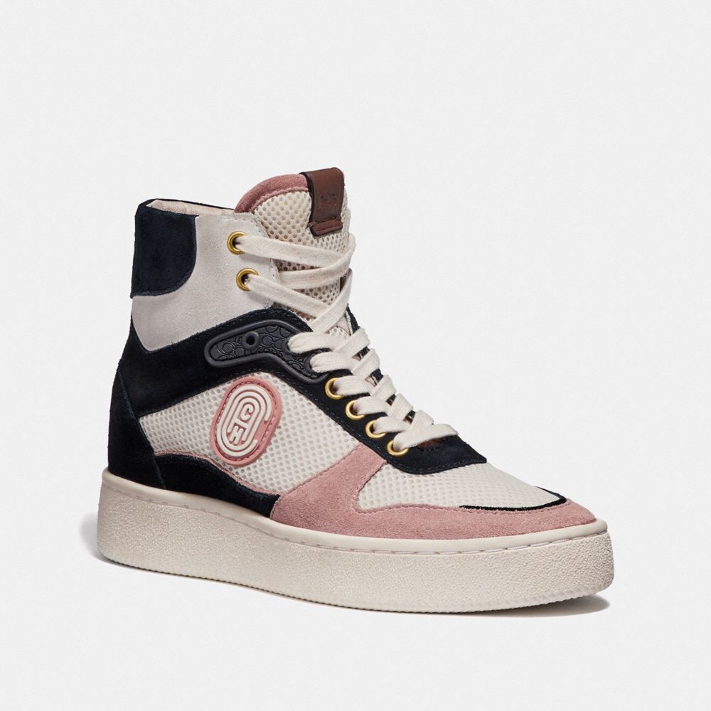 c220 high top sneaker with coach patch
