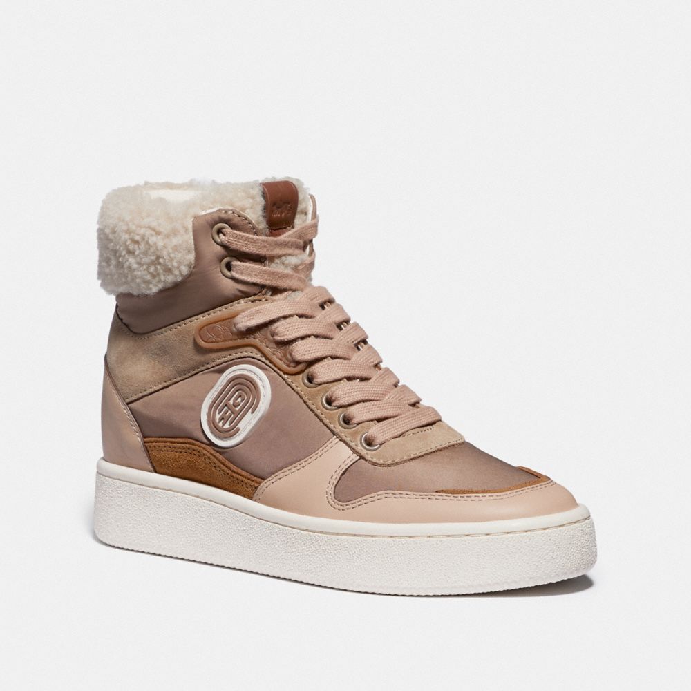 c220 high top sneaker with coach patch