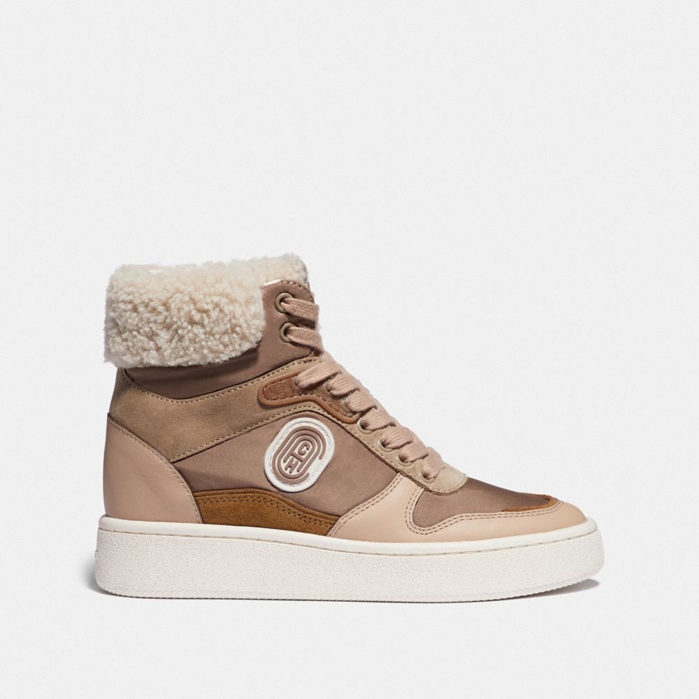c220 high top sneaker with coach patch