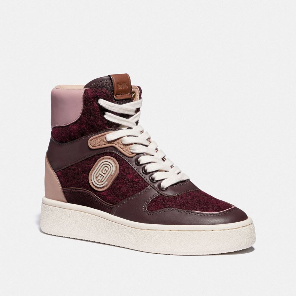 c220 high top sneaker with coach patch