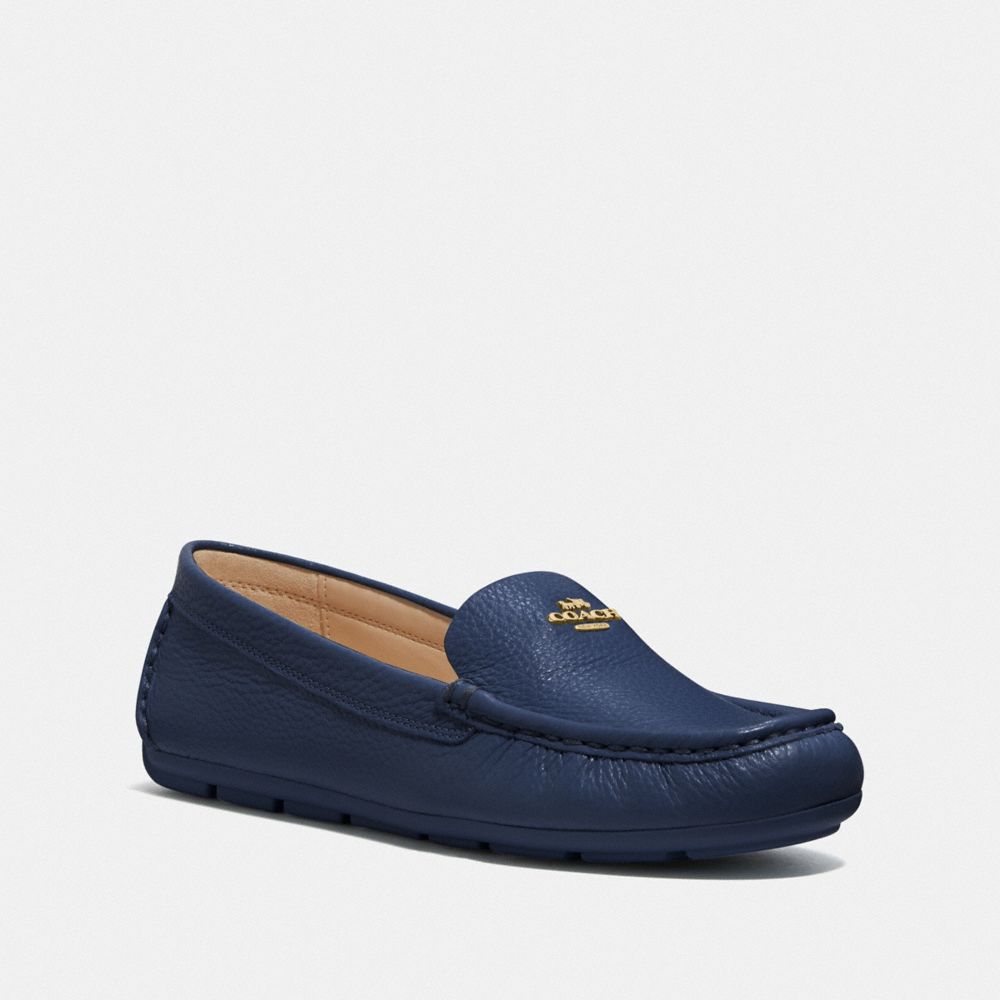 Coach Marley Leather Drivers In True Navy