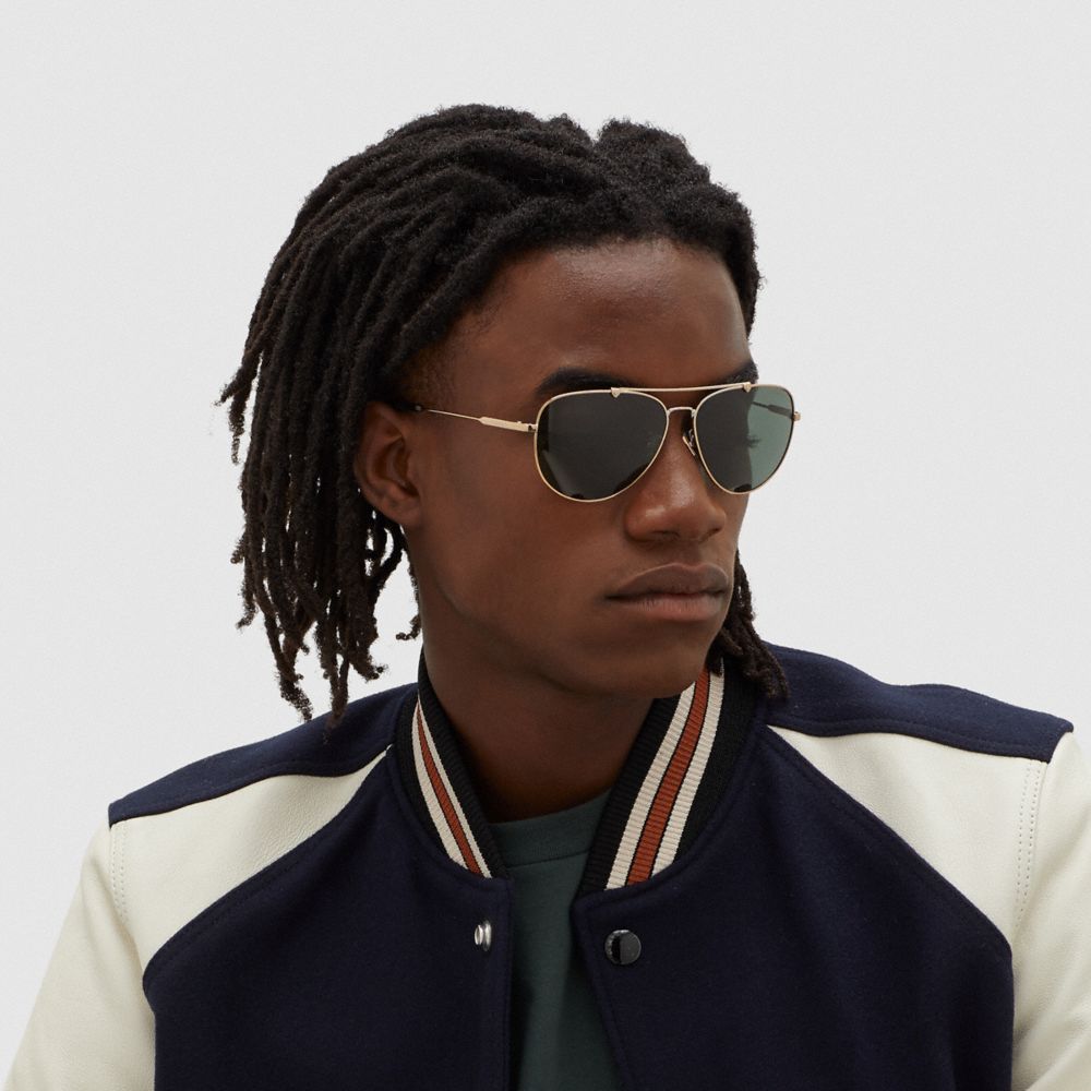 Wire Frame Pilot Sunglasses