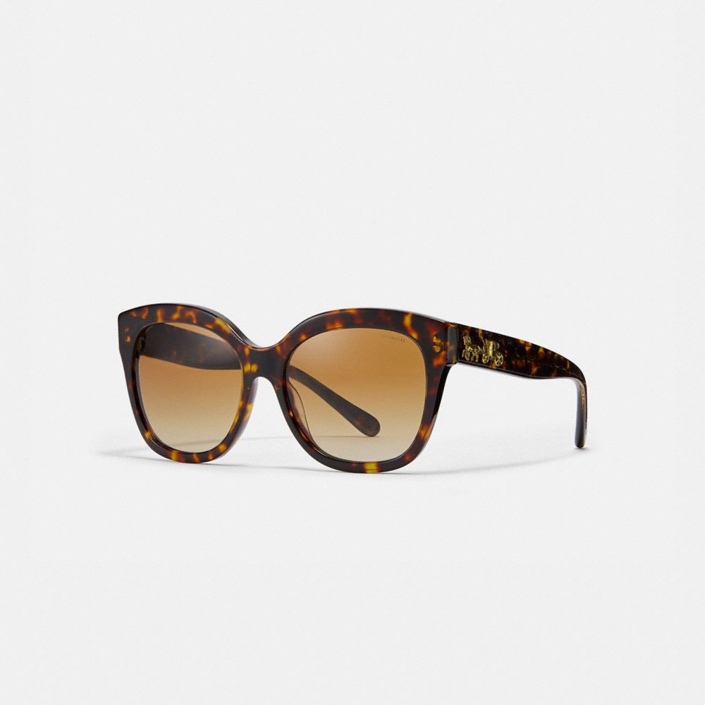 COACH®,Signature Square Sunglasses,,Front View