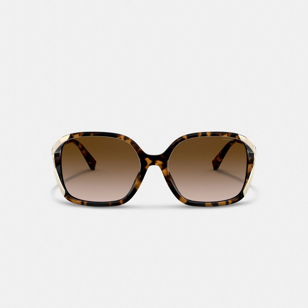 COACH®  Full Fit Sculpted Signature Oversized Square Sunglasses