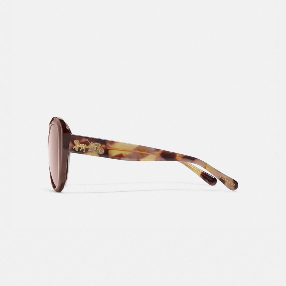 horse and carriage soft square sunglasses