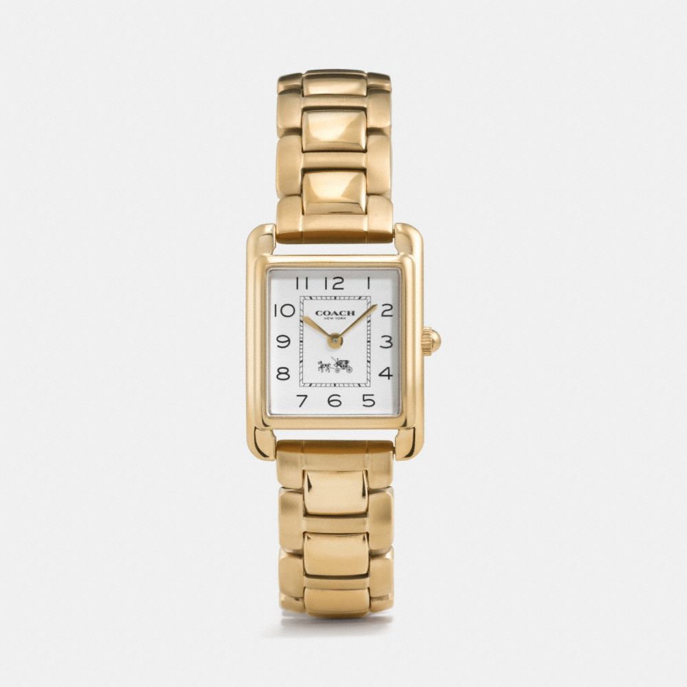 coach gold plated watch