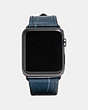 COACH®,APPLE WATCH® STRAP,Leather,Denim,Front View