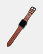 COACH®,APPLE WATCH® STRAP,Leather,Saddle,Angle View