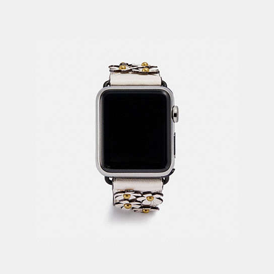 COACH® | Apple Watch® Strap With Floral Applique
